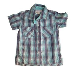 Well Dressed Wolf Blue Plaid Short Sleeve Shirt